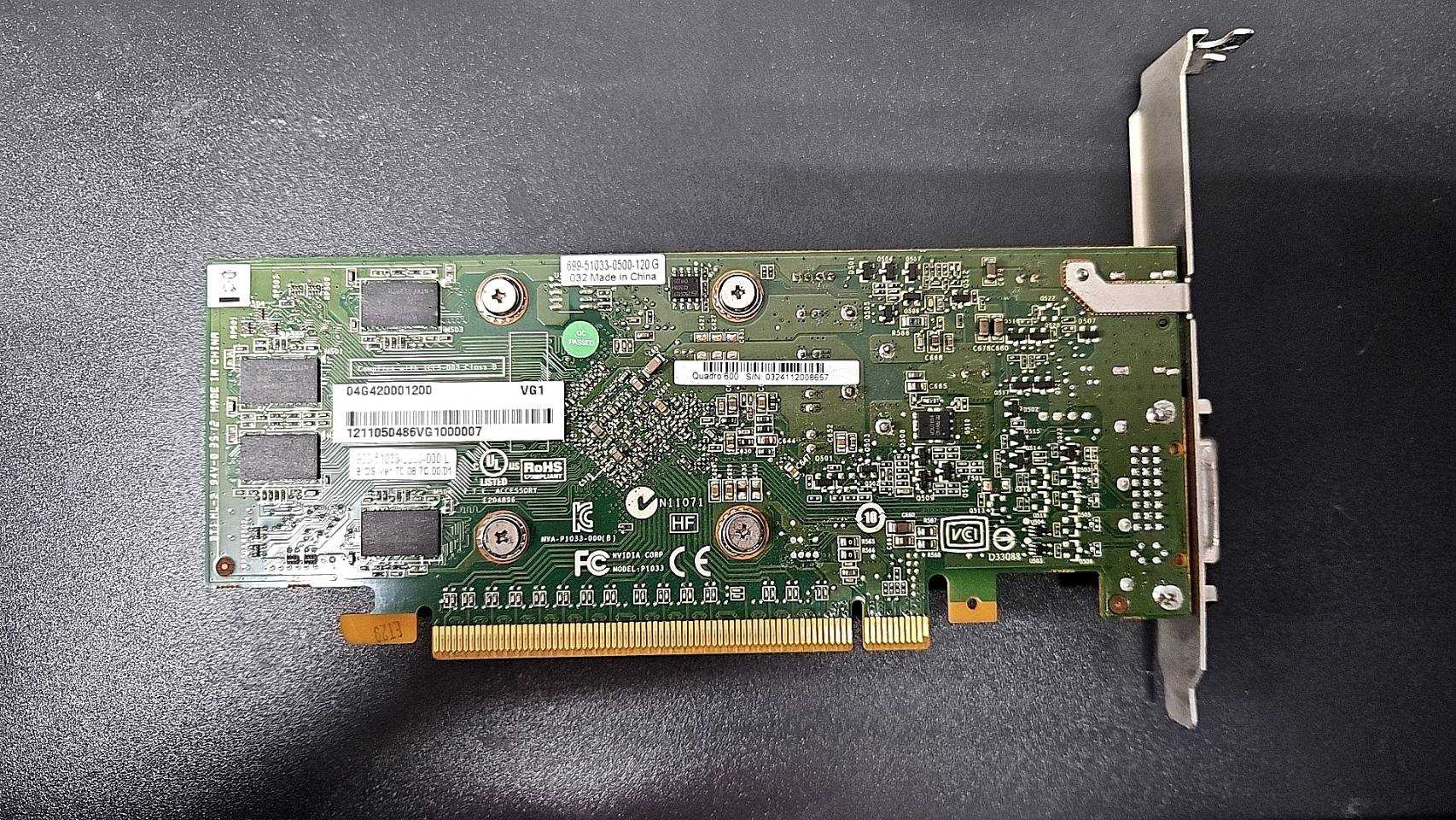 3174-Quadro 600亮機卡