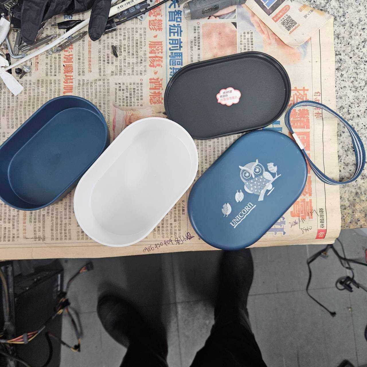 3870-小塑膠兩層餐盒