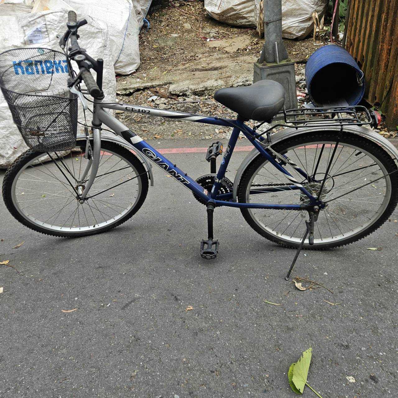 4069-捷安特藍白18通勤車 待修