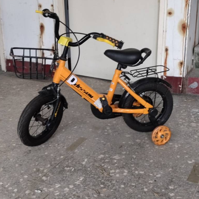 4456-橘黃色兒童腳踏車