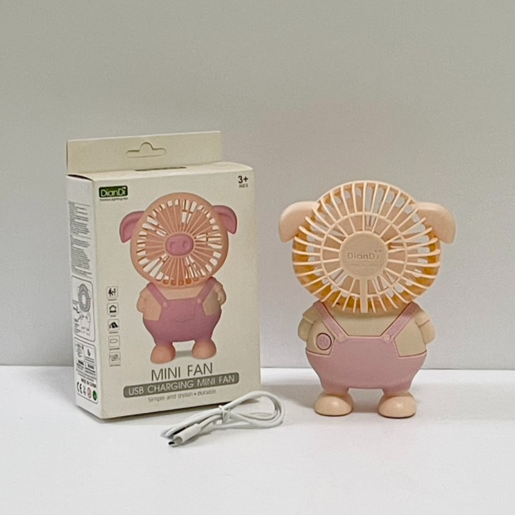 2225-小豬USB充電風扇-045