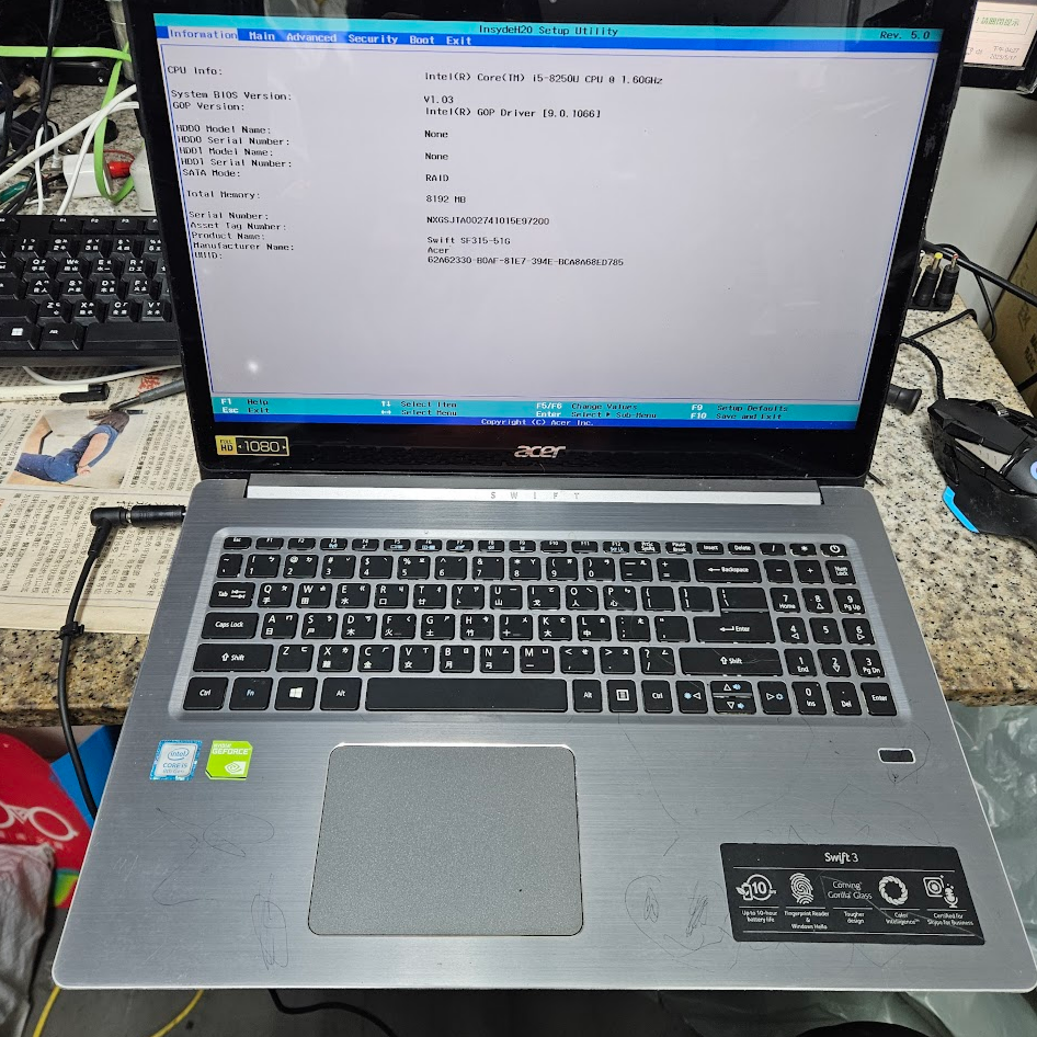 2301-acer sf315筆電