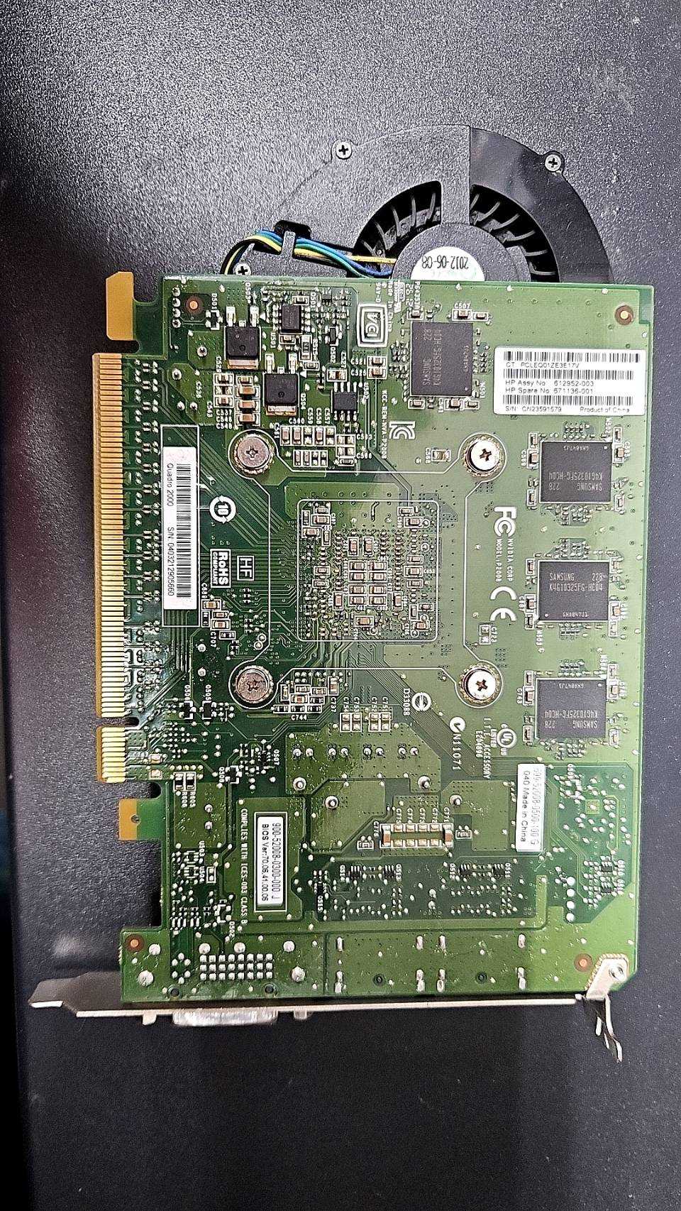 3175-Quadro 2000亮機卡